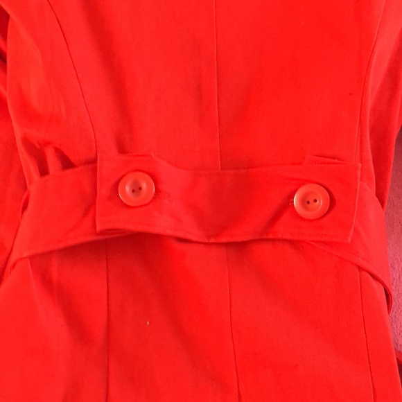 Fashion star Red rain trench coat - Picture 9 of 9